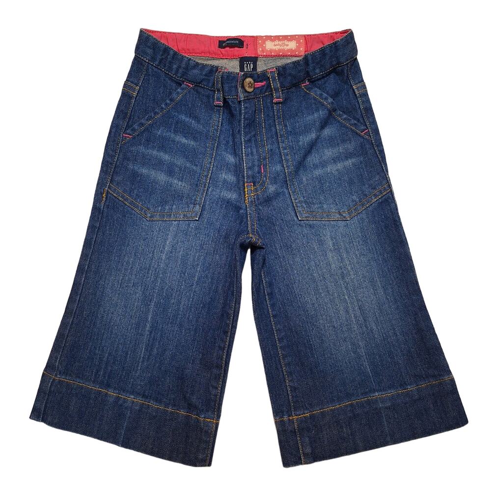 Vintage Baby GAP (2005) cropped wide leg stretch denim gauchos